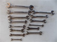 14 pc Metric & Standard Open End Wrenches