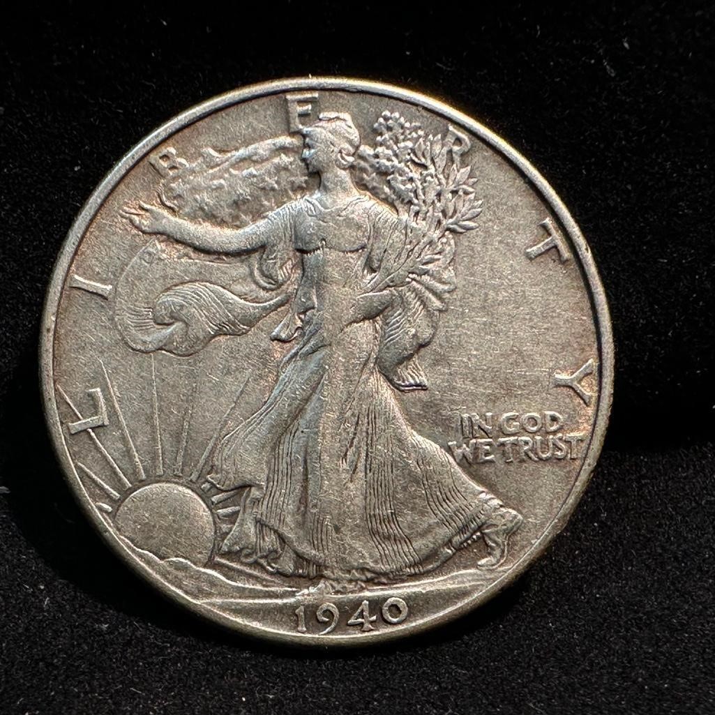 1940 P Walking Liberty Silver Half Dollar