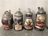 Anheuser-Bush  collector Beer Steins some with COA