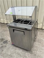 TurboAir refrigerated prep table w/ sneeze guard