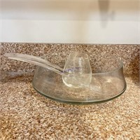 Glass Salad Bowl w/ Small Container