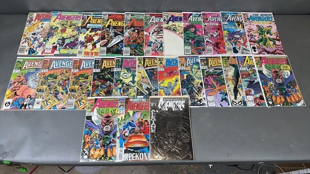 26pc The Avengers #206-369 Marvel Comic Books