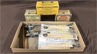 McCoy 19 RC motor, wood plane kits, empty ammo
