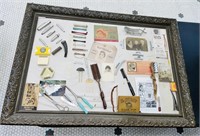 FRAMED BEAUTY SHOP ADVERTISING COLLAGE