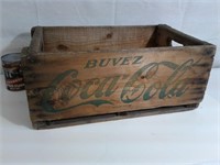 Caisse vintage Coca Cola de bois
