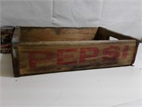 Caisse de bois Pepsi antique