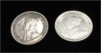 Coins -Canada Small 5 Cents 1917-18