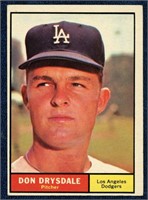 1961 Topps Don Drysdale Baseball Card #260