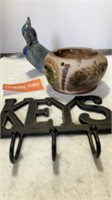 Ceramic Bird & Key Holder Lot