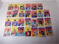 LOT OF 27 1970 TOPPS GLOSSY CARDS WITH STARS