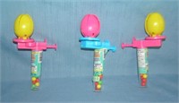 Group of 3 Spinner toys candy containers