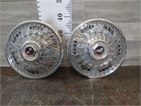 2 HUBCAPS MADE IN TAIWAN