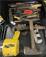 Hatchet, Wrench, Woodworking Tools, Spotlight.