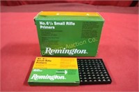 Small Rifle Primers: 900 Primers in Lot Remington
