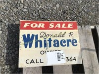 METAL FOR SALE SIGN