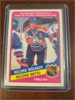 1984 OPC WAYNE GRETZKY HOCKEY TRADING CARD