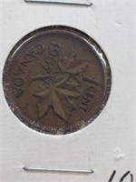 1957 Canadian 1 cent
