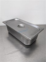 WINCO S/S 1/3 SIZE 4" STAINLESS STEEL INSERT