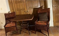 (3) Pieces High Quality Wicker Patio Furniture