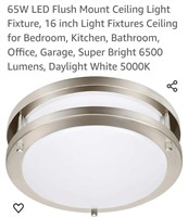 New 16" Flush Mount Ceiling Light 65 Watt LED.