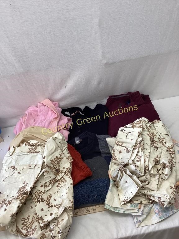 Assorted Clothing & Linens