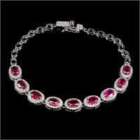 Natural Pigeon Blood Red Ruby Bracelet