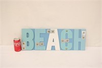 3D Beach Sign ~ 23.5" x 8"