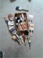 Assortment of paint brushes