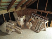 Lot of Wooden Parts / Lot: pièces en bois