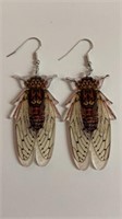 New CICADA earrings over 2 inches long