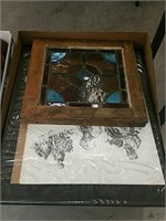 Box of leaded glass and art