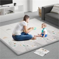 ZEEBABA Baby Play Mat  59x59 Foldable Mat