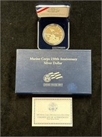 2005 P Marine Corp 230th Anniversary Silver Dollar