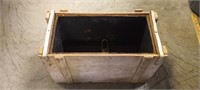 Wooden Box, Padlock - No Key