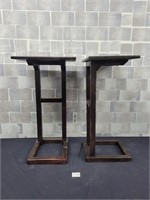 Hand crafted couch side tables