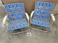 2 LOW LAWN CHAIRS