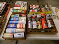 8 Flats of Mostly 12 oz. Pull Tab Beer Cans -
