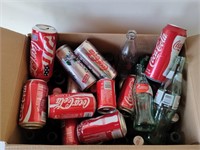 Vintage Coca Cola Bottles and Cans