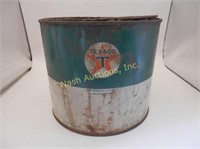 Texaco metal can