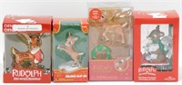 Lot of 4 All New in Package "Rudolph" Ornaments