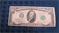 Money: $10 bill 1950 Series Demand Note