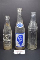 (3) Vintage Soda Bottles