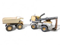 Tonka And Remco Dump Truck And Crane Truck