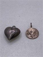 STERLING SILVER CHARM PENDANT LOT