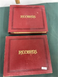45 RPM Vintage Album Folder w/Records