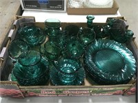 Teal Glass Dinnerware