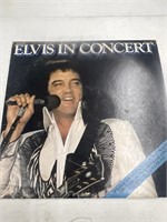 1977 12in RCA Elvis In Concert Vinyl Records