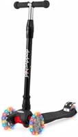 Black Scooters for Kids 3 Wheel Kick Scooter for