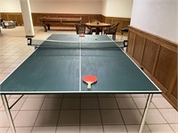 Ping Pong Table and Accessories