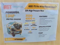 4000 PSI Hot Water Pressure Washer +